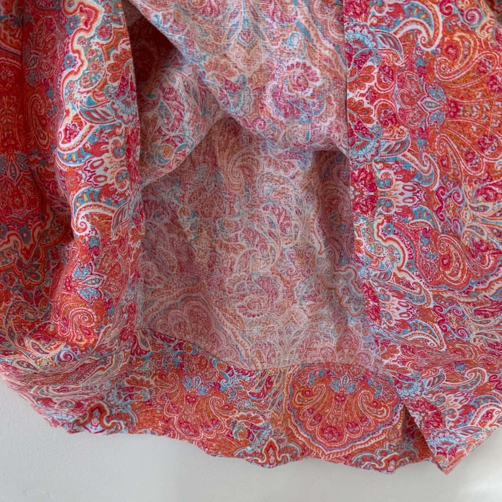 J. Jill Love Linen Sleeveless Paisley Midi Dress - Picture 8 of 11